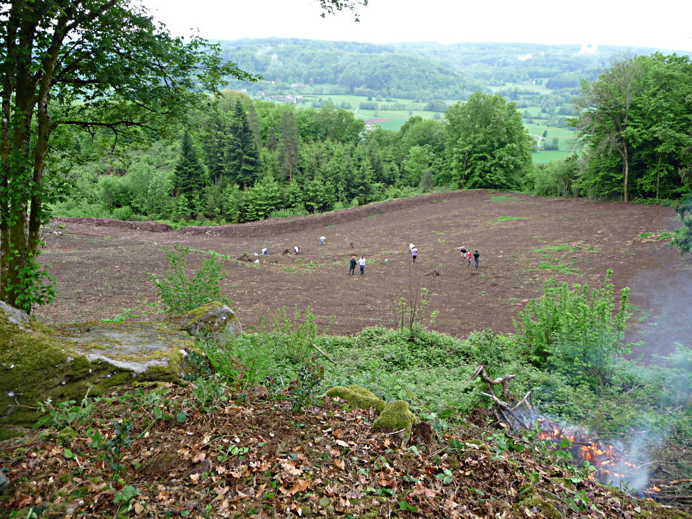 La vue sur la vallée du Breuchin depuis la chapelle
