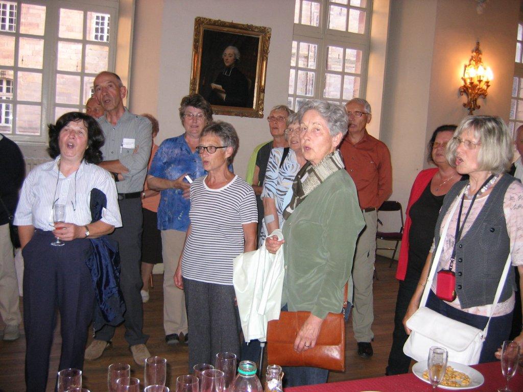 Nos visiteurs ont chanté l'hymne de Bregenz 