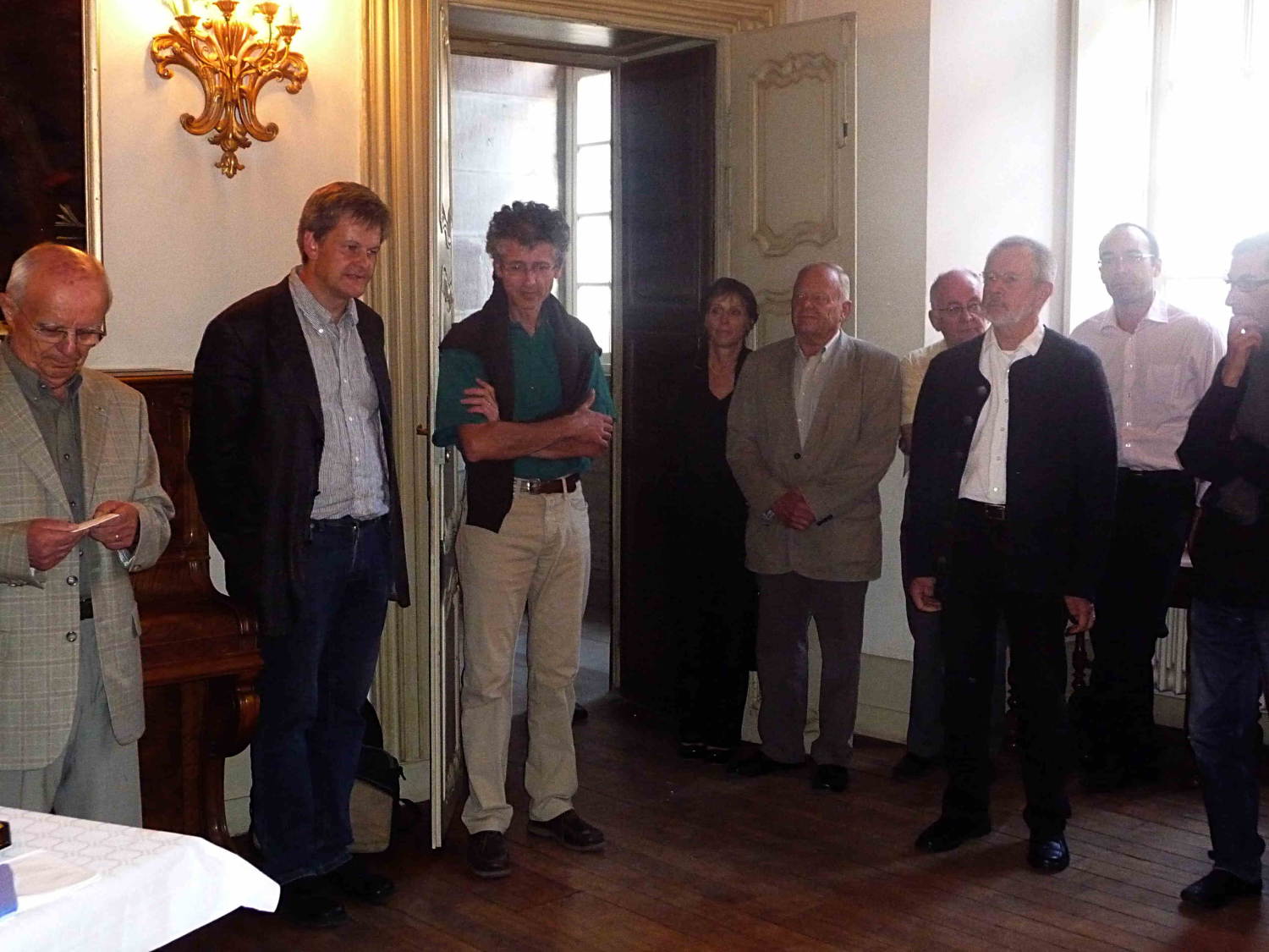 Réception officielle par le Président Jean Coste dans la salle des Princes de l'abbaye