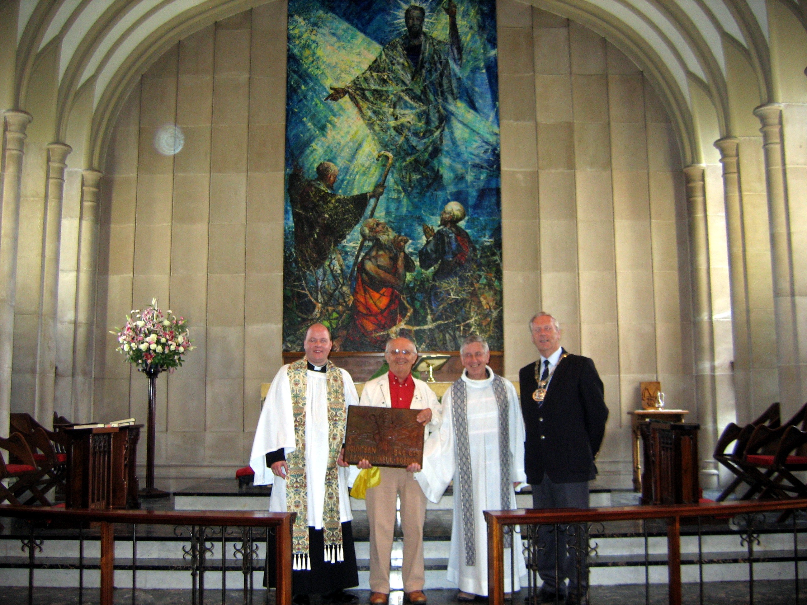 Peinture église anglicane de Bangor/photoAASC