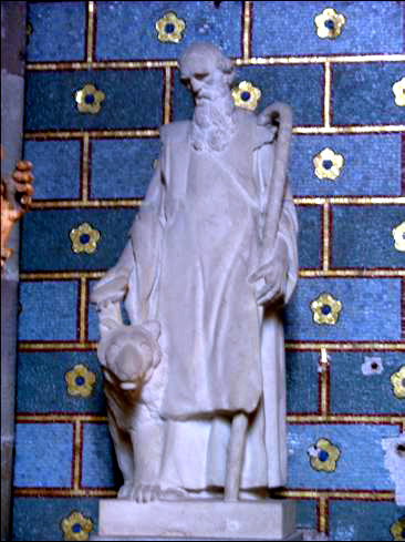 Statue st gall Luxeuil ABB61/photo AASC