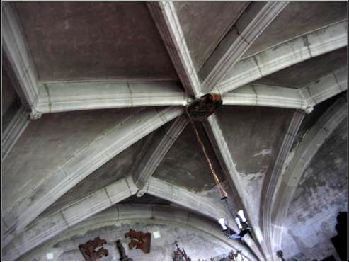 détail plafond de la sacristie