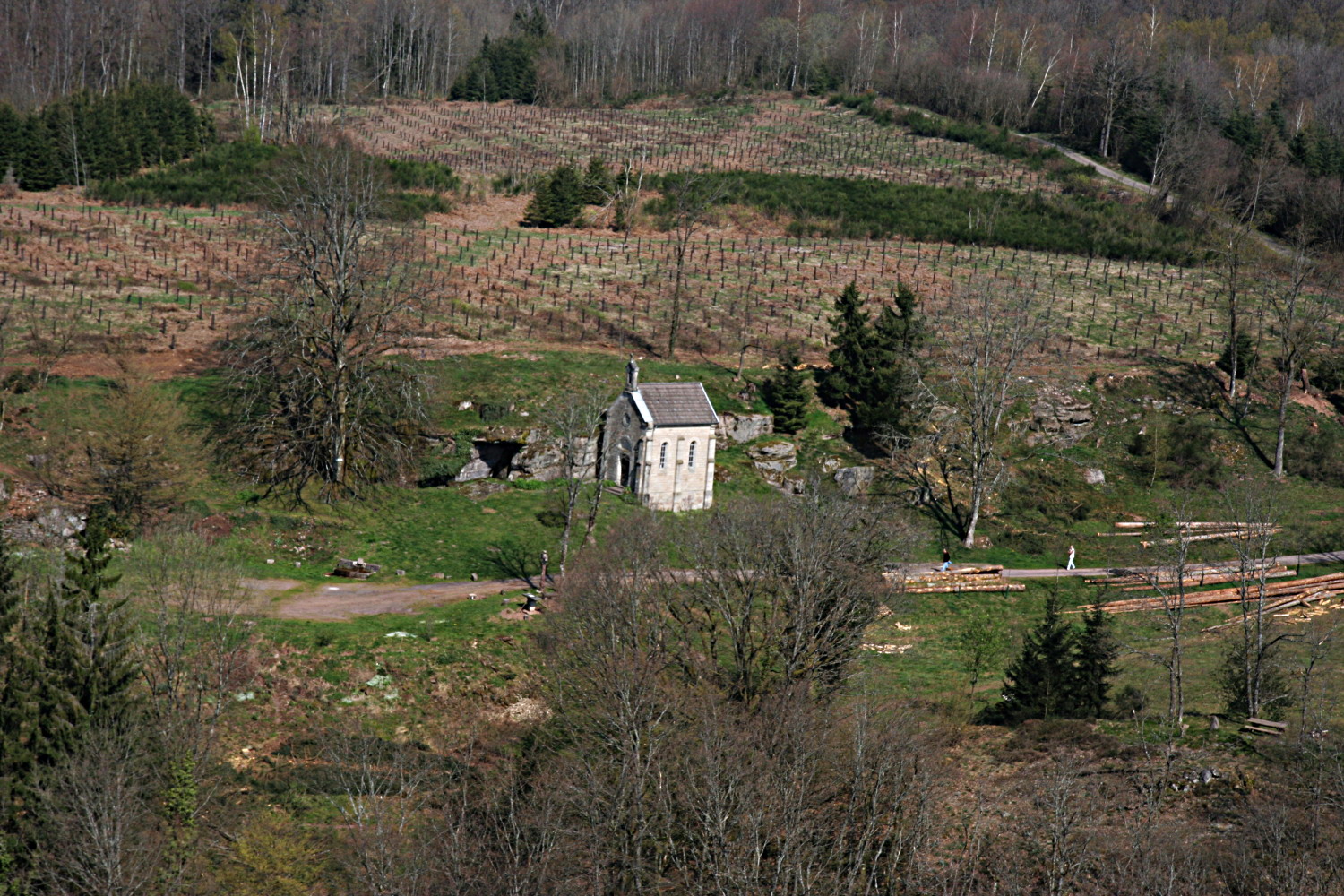 vue aérienne du site 2007